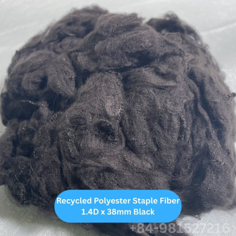 Polyester Staple Fiber 1.4D 38 Black