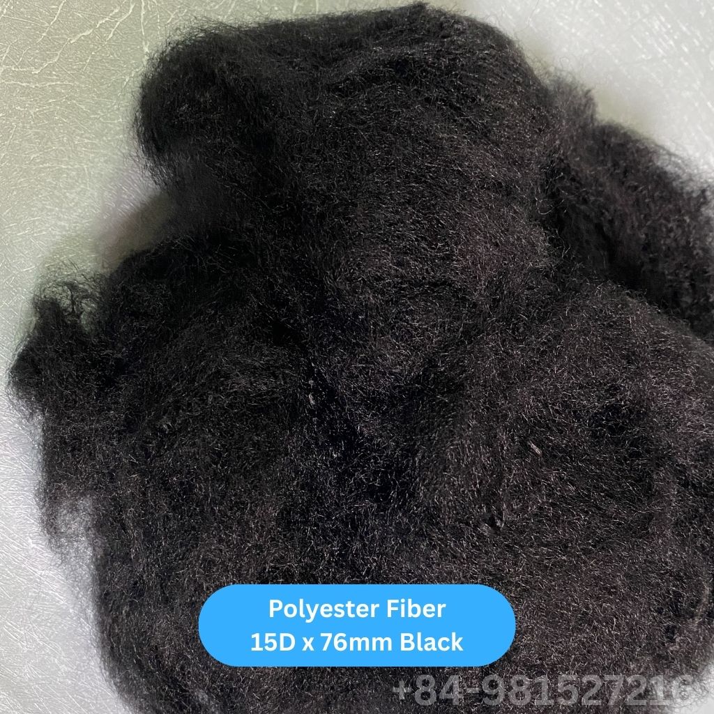 Staple Fiber 15D 76 Black