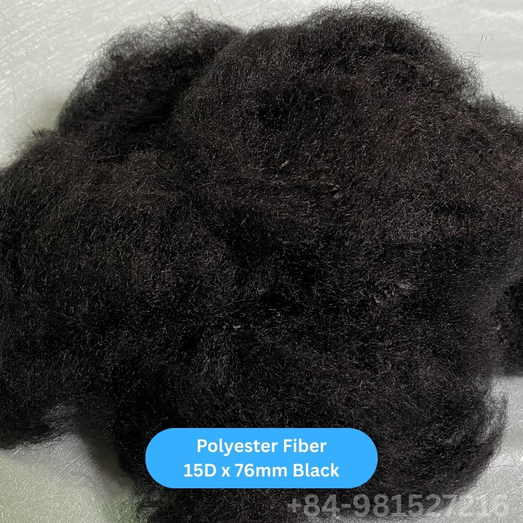 Staple Fiber 15D 76 Black