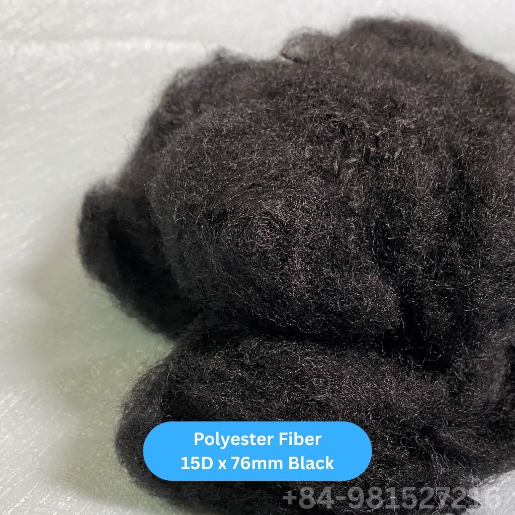 Staple Fiber 15D 76 Black