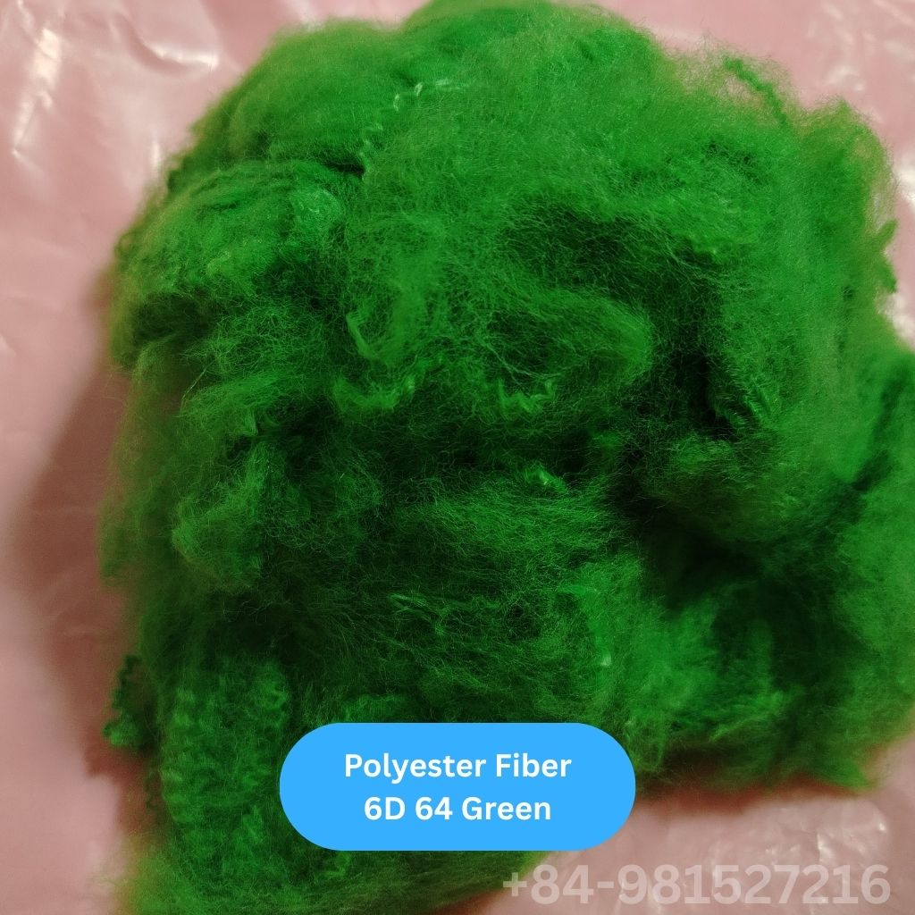 Polyester Fiber 6D 64mm Green - Image 4