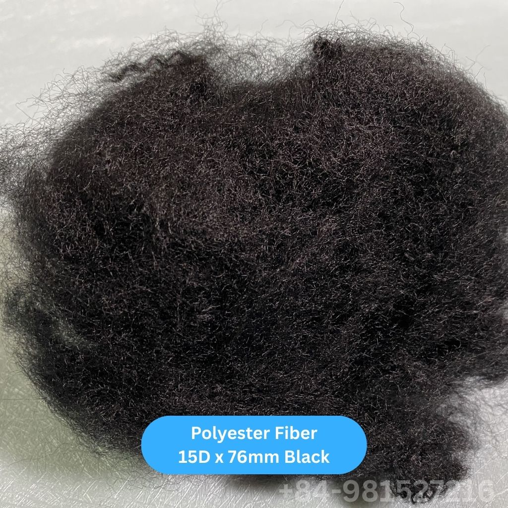 Staple Fiber 15D 76 Black