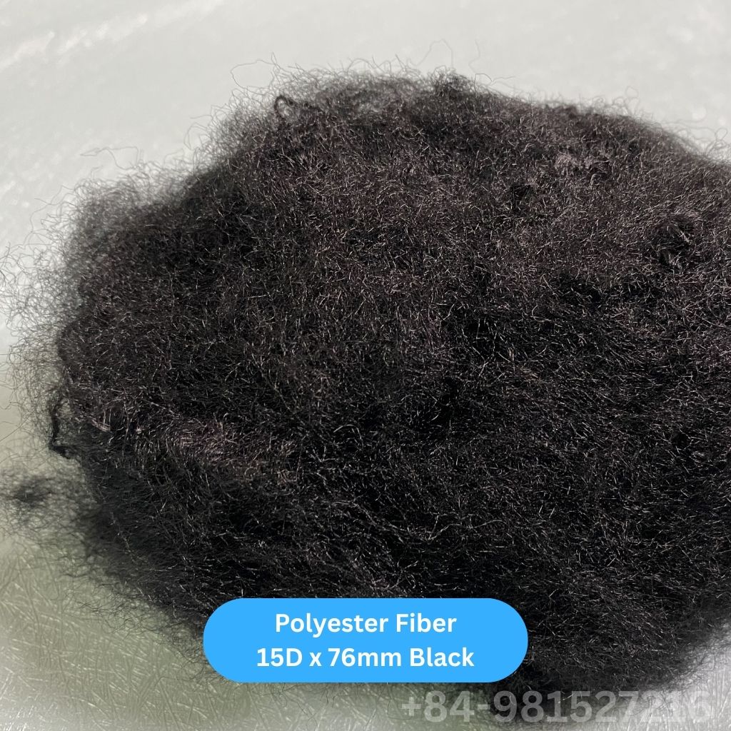 Staple Fiber 15D 76 Black