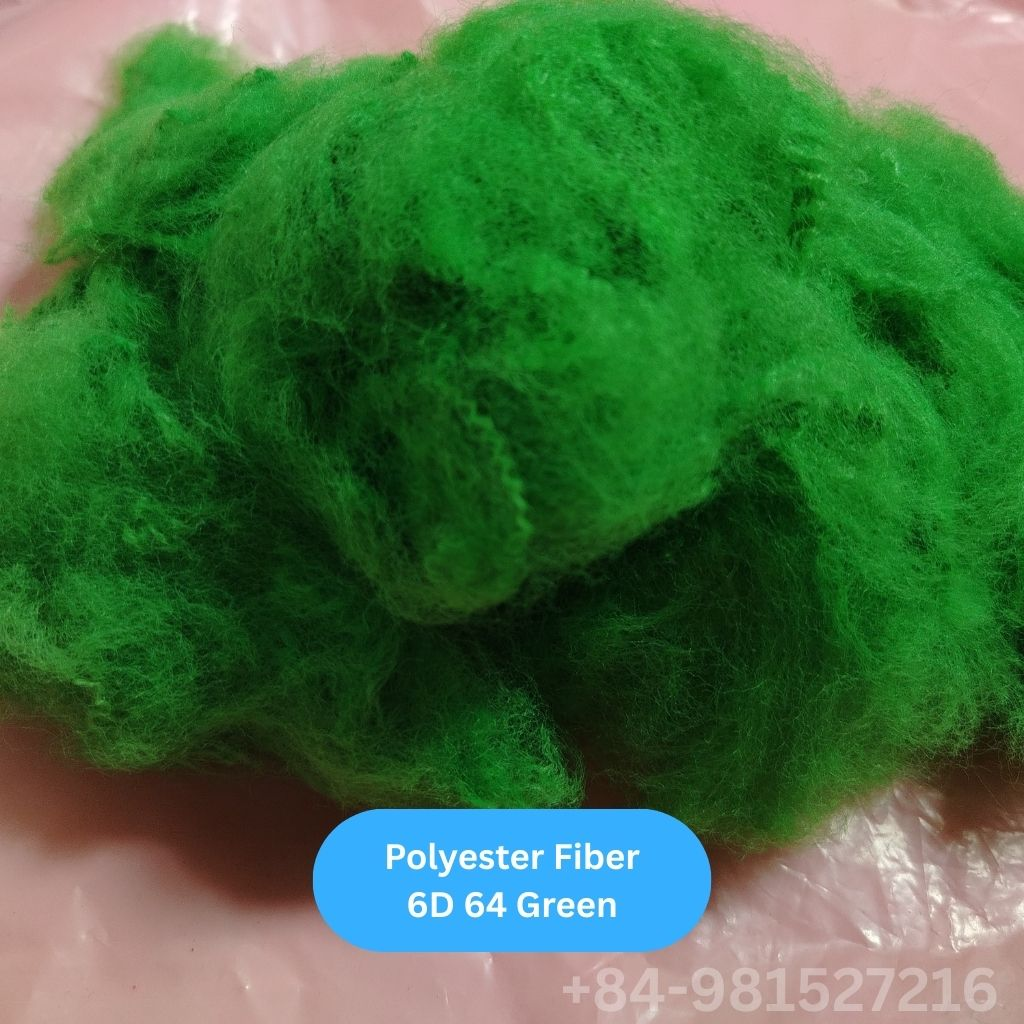 Polyester Fiber 6D 64mm Green - Image 6