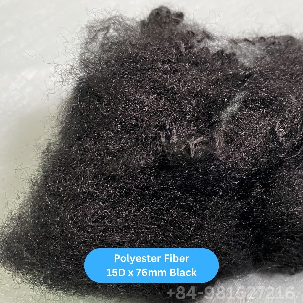 Staple Fiber 15D 76 Black