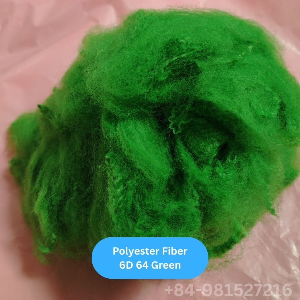 Polyester Fiber 6D 64mm Green - Image 8