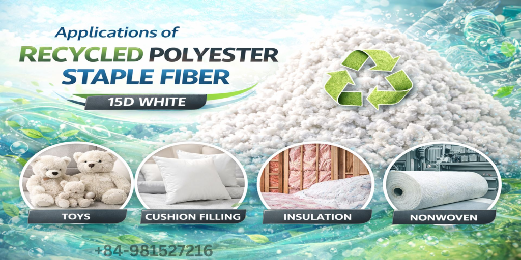 Application of Recycled Fiber 15D White 