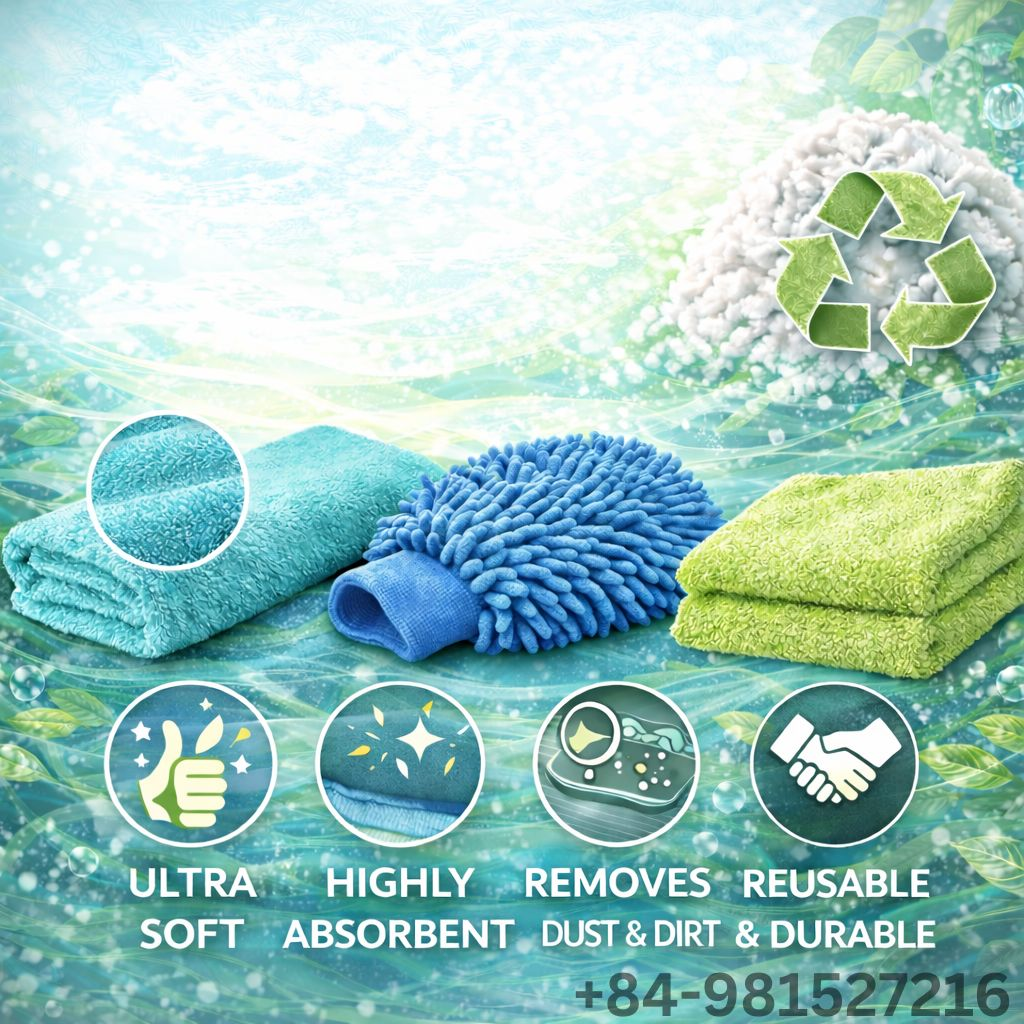 Microfiber for Cleaning Textile
