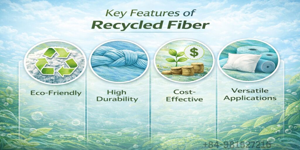 key features of recycled fibers