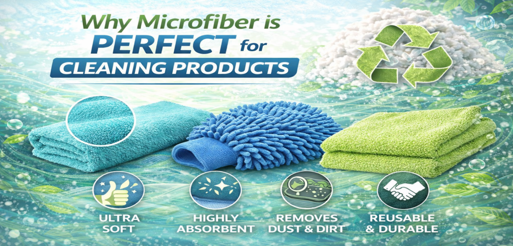 Why Microfiber is Perfect for Cleaning Products?