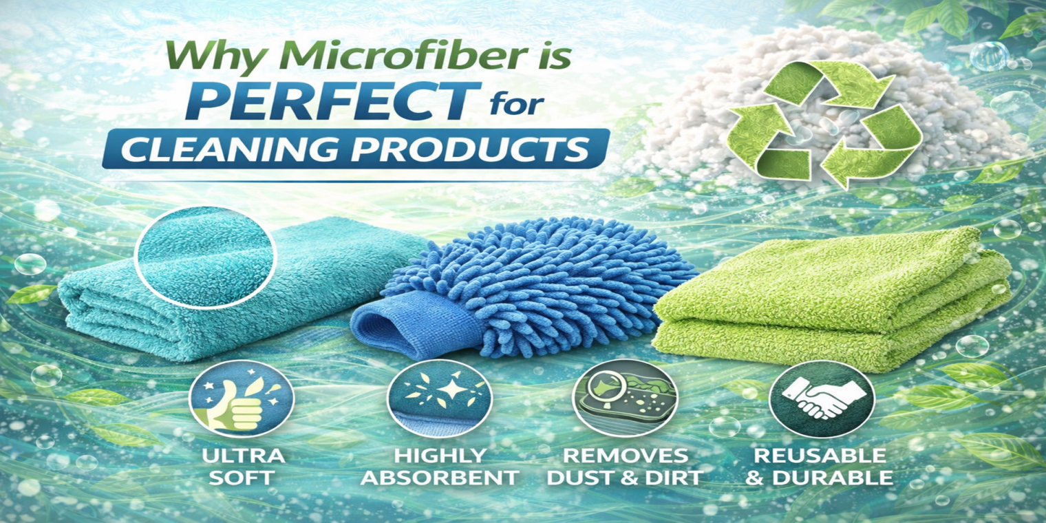 Why Microfiber is Perfect for Cleaning Products?