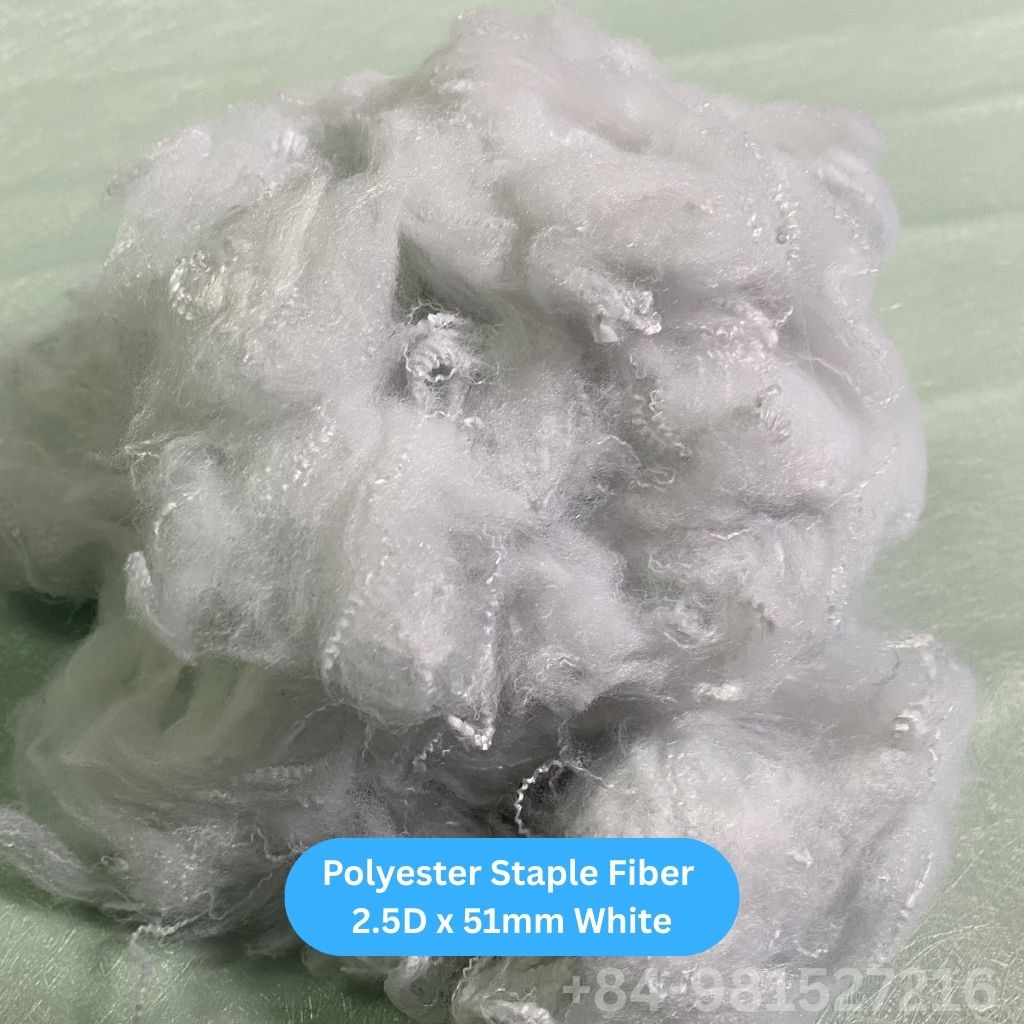 Recycled Polyester 2.5D White
