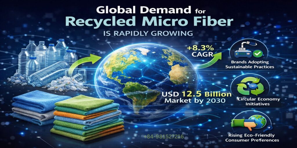 Global demand of recycled microfiber