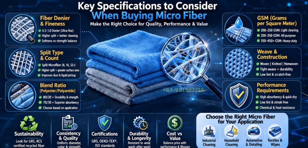 Key Specifications to Consider When Buying Micro Fiber