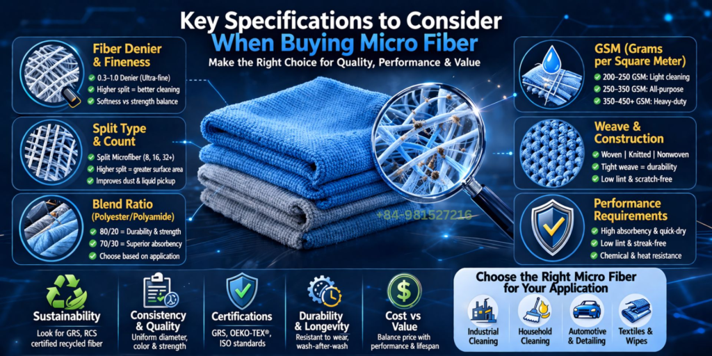 Key Specifications to Consider When Buying Micro Fiber