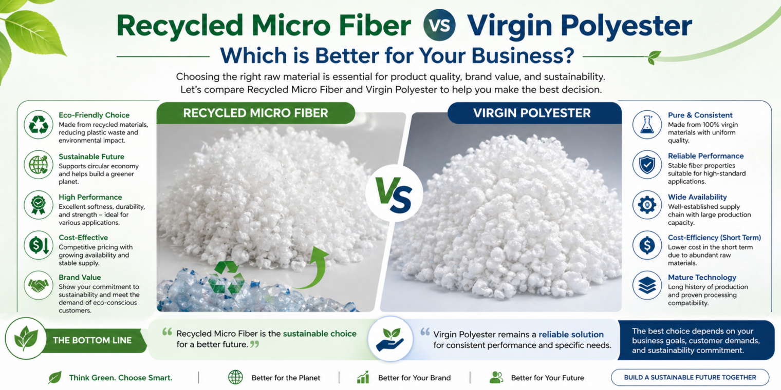 Recycled Micro Fiber vs Virgin Polyester: Which is Better for Your Business?
