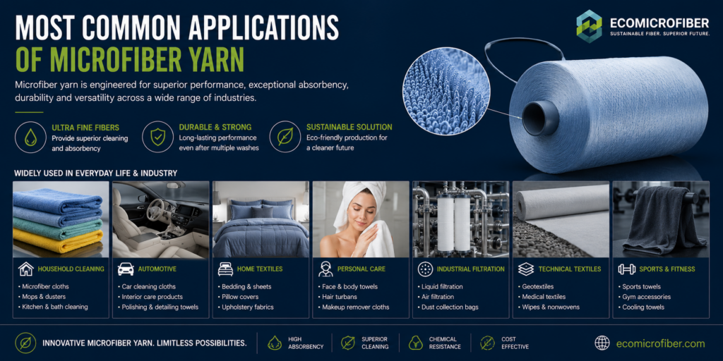 Most Common Applications of Microfiber Yarn