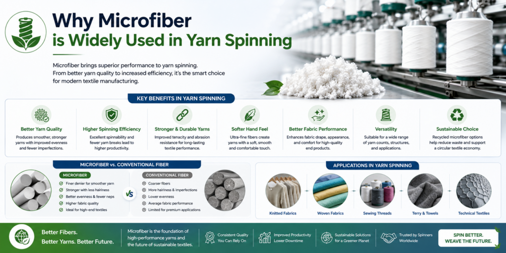 Why Microfiber is Widely Used in Yarn Spinning