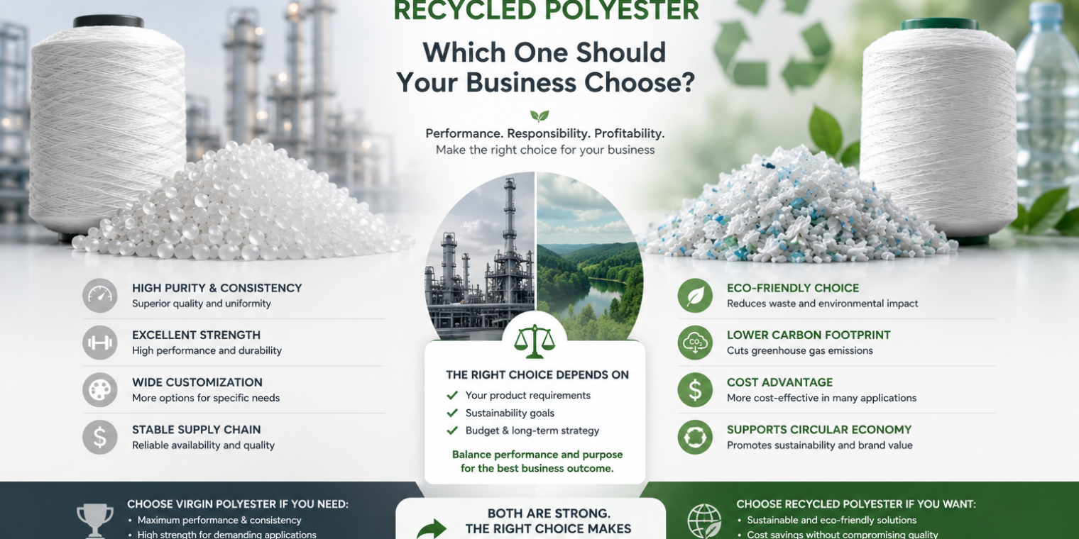 Virgin Polyester vs Recycled Polyester: Which One Should Your Business Choose?