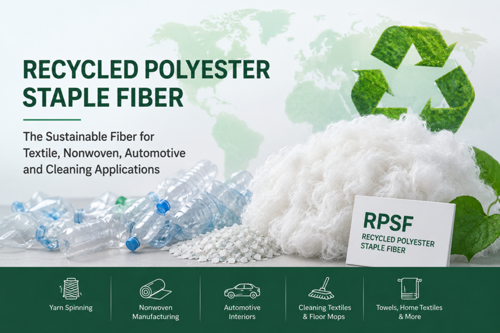 Recycled polyester staple fiber introduction