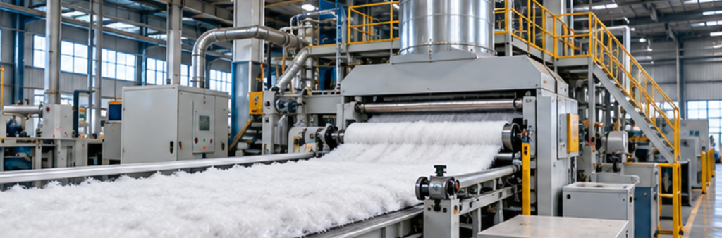 Recycled polyester fiber supply planning for textile manufacturing