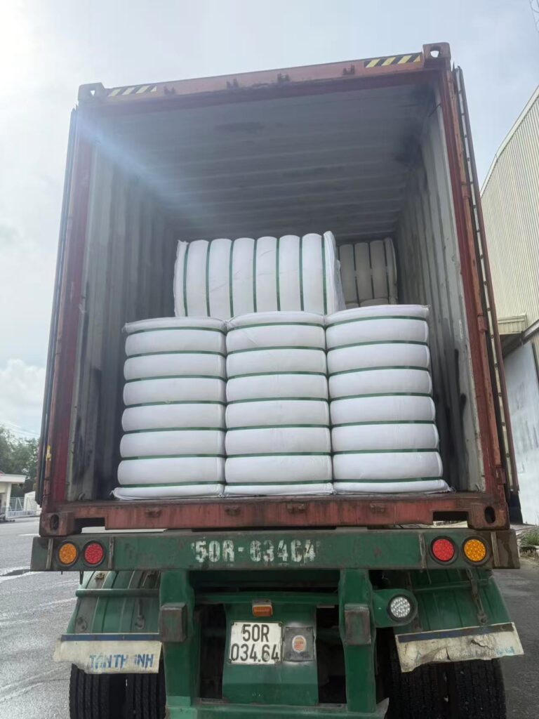 15d 76 black fiber container loading