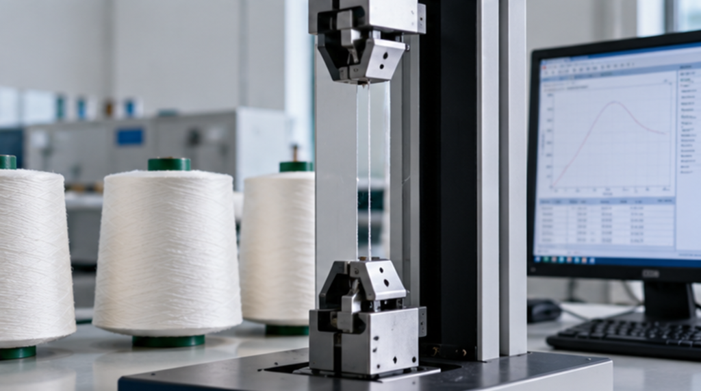 Polyester yarn quality testing and spinning mill inspection