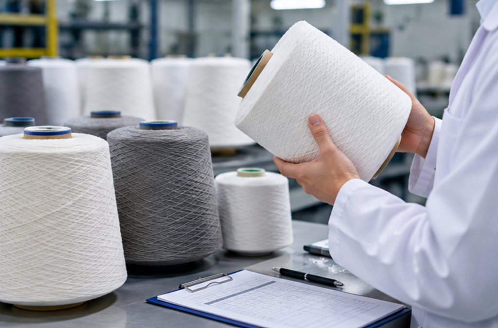 Quality inspection of blended yarn in a textile spinning mill