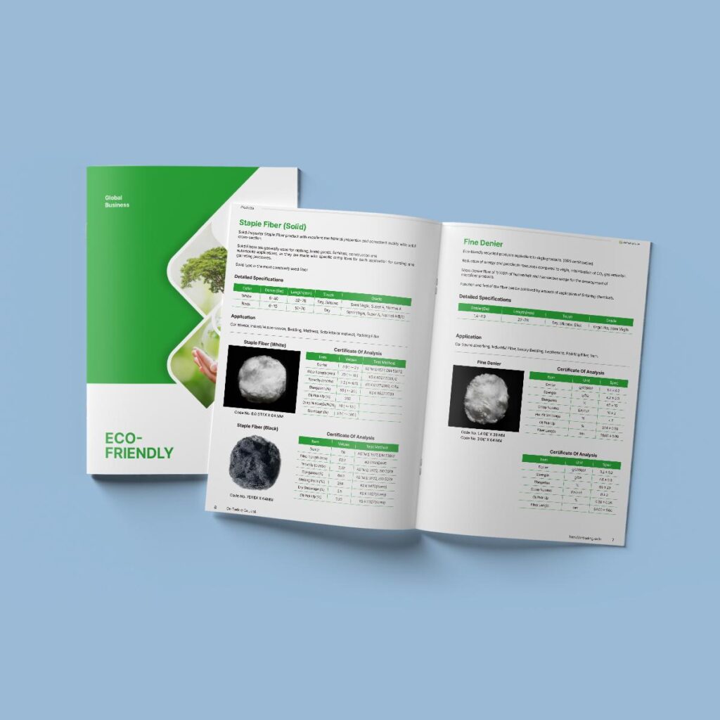 Recycled polyester staple fiber technical data sheet review for industrial buyers